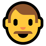👨 Emoji Hombre en Microsoft Windows 10 May 2019 Update.