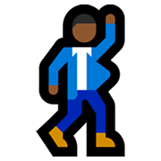 Émoji 🕺🏾 Danseur : Peau Mate sur Microsoft Windows 10 May 2019 Update.