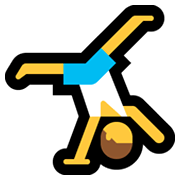 🤸‍♂️ Emoji Hombre Haciendo Una Voltereta Lateral en Microsoft Windows 10 May 2019 Update.