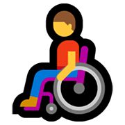 👨‍🦽 Emoji Homem Em Cadeira De Rodas Manual na Microsoft Windows 10 May 2019 Update.