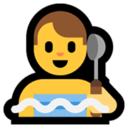 🧖‍♂️ Emoji Hombre En Una Sauna en Microsoft Windows 10 May 2019 Update.