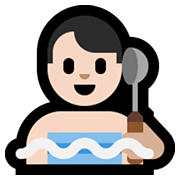 🧖🏻‍♂️ Emoji Hombre En Una Sauna: Tono De Piel Claro en Microsoft Windows 10 May 2019 Update.