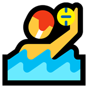 Emoji 🤽‍♂️ Pallanuotista Uomo su Microsoft Windows 10 May 2019 Update.