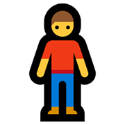 Emoji 🧍‍♂️ Uomo In Piedi su Microsoft Windows 10 May 2019 Update.