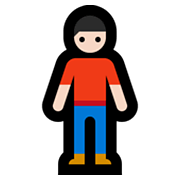 🧍🏻‍♂️ Emoji Homem Em Pé: Pele Clara na Microsoft Windows 10 May 2019 Update.