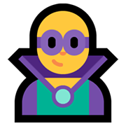 Emoji 🦹‍♂️ Supercattivo Uomo su Microsoft Windows 10 May 2019 Update.