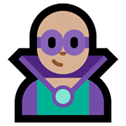 Émoji 🦹🏼‍♂️ Super-vilain Homme : Peau Moyennement Claire sur Microsoft Windows 10 May 2019 Update.