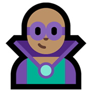 🦹🏽‍♂️ Emoji Homem Supervilão: Pele Morena na Microsoft Windows 10 May 2019 Update.