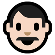 👨🏻 Emoji Hombre: Tono De Piel Claro en Microsoft Windows 10 May 2019 Update.