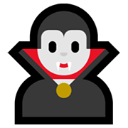 Emoji 🧛‍♂️ Vampiro Uomo su Microsoft Windows 10 May 2019 Update.