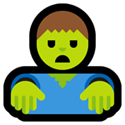 Emoji 🧟‍♂️ Zombie Uomo su Microsoft Windows 10 May 2019 Update.