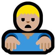 🧟🏼‍♂️ Emoji Zombi Hombre: Tono De Piel Claro Medio en Microsoft Windows 10 May 2019 Update.