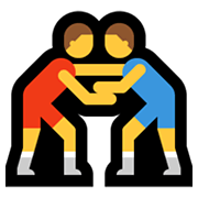 🤼‍♂️ Emoji Hombres Luchando en Microsoft Windows 10 May 2019 Update.