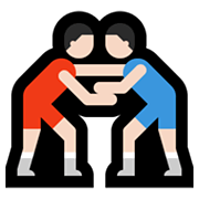 🤼🏻‍♂️ Emoji Hombres Luchando, Tono De Piel Claro en Microsoft Windows 10 May 2019 Update.