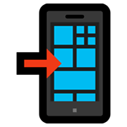 📲 Emoji Mobiltelefon mit Pfeil Microsoft Windows 10 May 2019 Update.