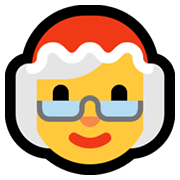 Emoji 🤶 Mamma Natale su Microsoft Windows 10 May 2019 Update.