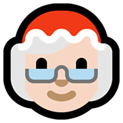 Emoji 🤶🏻 Mamma Natale: Carnagione Chiara su Microsoft Windows 10 May 2019 Update.
