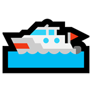 Emoji 🛥️ Barca A Motore su Microsoft Windows 10 May 2019 Update.