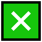 Emoji ❎ Croce Con Quadrato su Microsoft Windows 10 May 2019 Update.