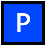 🅿️ Emoji Großbuchstabe P in blauem Quadrat Microsoft Windows 10 May 2019 Update.