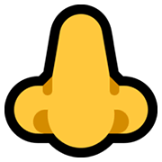 Emoji 👃 Naso su Microsoft Windows 10 May 2019 Update.