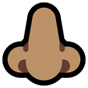 👃🏽 Emoji Nariz: Tono De Piel Medio en Microsoft Windows 10 May 2019 Update.