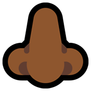Emoji 👃🏾 Naso: Carnagione Abbastanza Scura su Microsoft Windows 10 May 2019 Update.