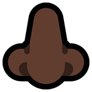 👃🏿 Emoji Nariz: Pele Escura na Microsoft Windows 10 May 2019 Update.