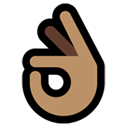 👌🏽 Emoji OK-Zeichen: mittlere Hautfarbe Microsoft Windows 10 May 2019 Update.