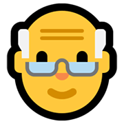 Emoji 👴 Uomo Anziano su Microsoft Windows 10 May 2019 Update.