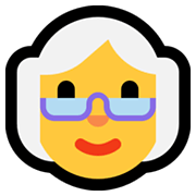 👵 Emoji ältere Frau Microsoft Windows 10 May 2019 Update.