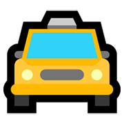🚖 Emoji Vorderansicht Taxi Microsoft Windows 10 May 2019 Update.