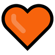 🧡 Emoji oranges Herz Microsoft Windows 10 May 2019 Update.