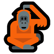 🦧 Emoji Orangután en Microsoft Windows 10 May 2019 Update.