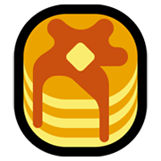 Émoji 🥞 Pancakes sur Microsoft Windows 10 May 2019 Update.