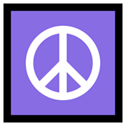 Emoji ☮️ Simbolo Della Pace su Microsoft Windows 10 May 2019 Update.