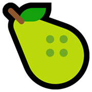 Emoji 🍐 Pera su Microsoft Windows 10 May 2019 Update.