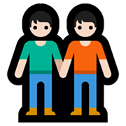 🧑🏻‍🤝‍🧑🏻 Emoji sich an den Händen haltende Personen: helle Hautfarbe Microsoft Windows 10 May 2019 Update.