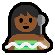 Emoji 🧖🏾 Persona In Sauna: Carnagione Abbastanza Scura su Microsoft Windows 10 May 2019 Update.