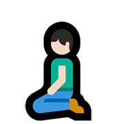 Emoji 🧎🏻 Persona Inginocchiata: Carnagione Chiara su Microsoft Windows 10 May 2019 Update.
