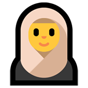 🧕 Emoji Mujer Con Hiyab en Microsoft Windows 10 May 2019 Update.