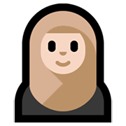 Emoji 🧕🏻 Donna Con Velo: Carnagione Chiara su Microsoft Windows 10 May 2019 Update.