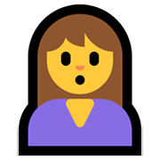 🙎 Emoji Persona Haciendo Pucheros en Microsoft Windows 10 May 2019 Update.