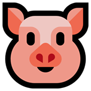 🐷 Emoji Schweinegesicht Microsoft Windows 10 May 2019 Update.