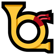 Emoji 📯 Corno Postale su Microsoft Windows 10 May 2019 Update.