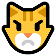 😾 Emoji Gato Enfadado en Microsoft Windows 10 May 2019 Update.