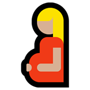 🤰🏼 Emoji Mujer Embarazada: Tono De Piel Claro Medio en Microsoft Windows 10 May 2019 Update.