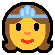 👸 Emoji Princesa en Microsoft Windows 10 May 2019 Update.