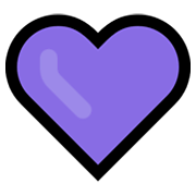 💜 Emoji Corazón Morado en Microsoft Windows 10 May 2019 Update.