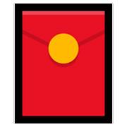 Emoji 🧧 Busta Rossa su Microsoft Windows 10 May 2019 Update.